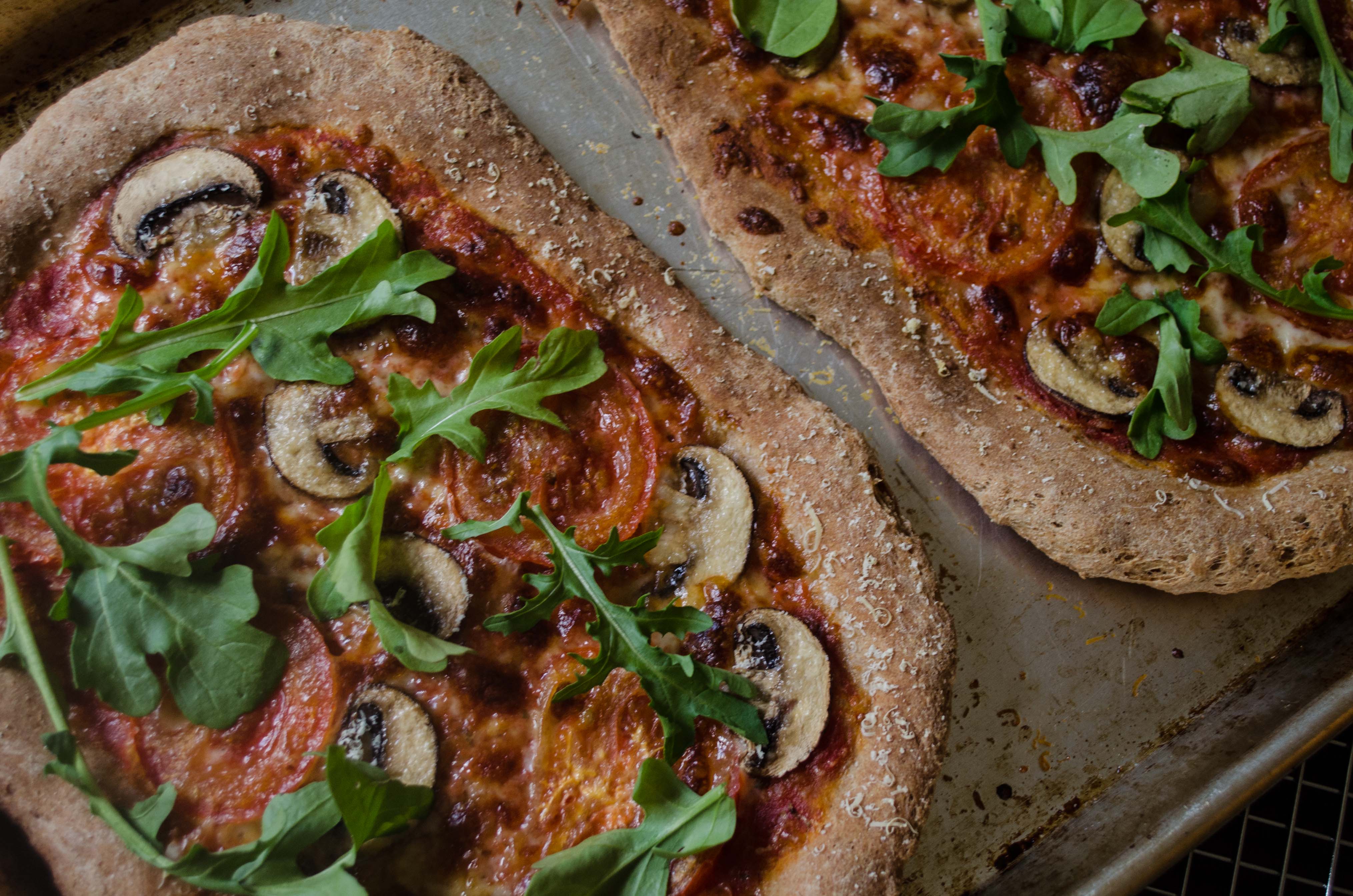 Individual Mini Spelt Pizzas