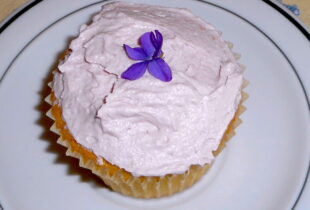 Spring Violet Fairy Cakes {dairy-free}